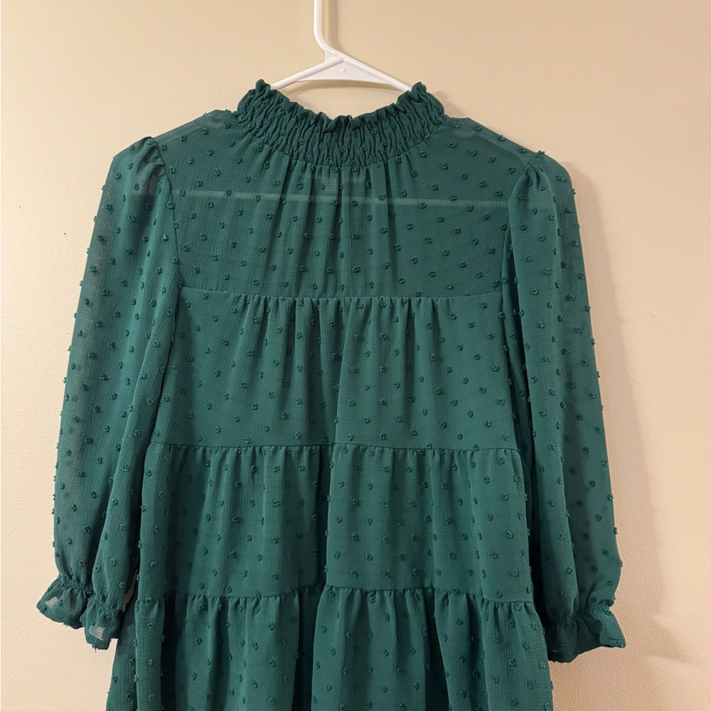 Monteau Green Textured Blouse